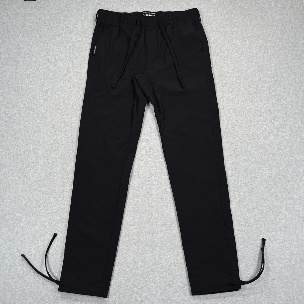 Coalatree Trailhead Adventure Pants Mens Medium Slim Black Ripstop Drawstring